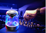 Portable Wireless Bluetooth Speaker with Powerful Bass & Good Sound - Variable Color LED Light - Electronicaly