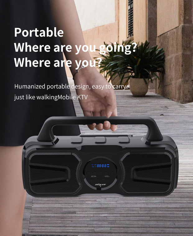 Powerful Sound Solar Charging Waterproof Bluetooth Speaker - Electronicaly